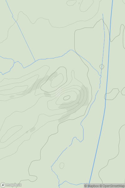 Thumbnail image for Fenacre Knap showing contour plot for surrounding peak