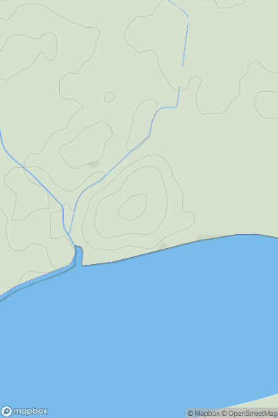 Thumbnail image for Hutchinson's Hill showing contour plot for surrounding peak