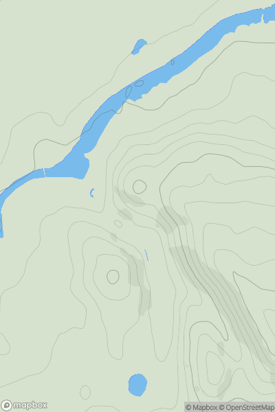 Thumbnail image for Grotto Hill showing contour plot for surrounding peak