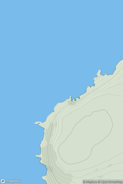 Thumbnail image for Maw Craigs showing contour plot for surrounding peak