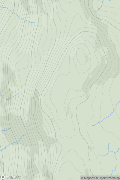 Thumbnail image for Creag a' Bhocain South Top showing contour plot for surrounding peak