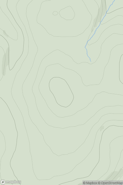 Thumbnail image for Carn Sgulain West Top showing contour plot for surrounding peak