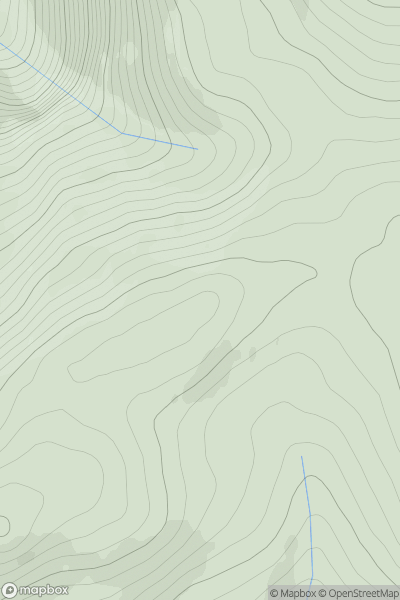 Thumbnail image for Ben Avon North Tor showing contour plot for surrounding peak