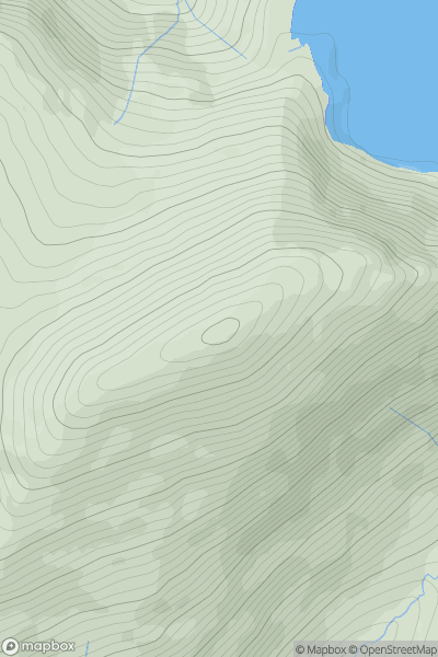 Thumbnail image for Elidir Fawr showing contour plot for surrounding peak