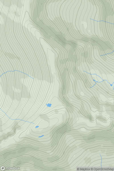 Thumbnail image for The Saddle North Top showing contour plot for surrounding peak