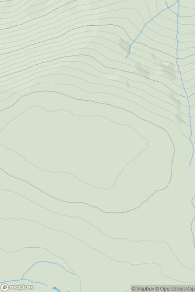 Thumbnail image for Mullach Coire nan Dearcag showing contour plot for surrounding peak