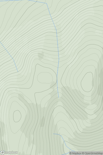 Thumbnail image for Clach Bhan showing contour plot for surrounding peak