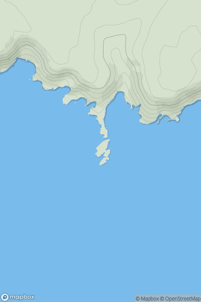 Thumbnail image for Dinas Fach showing contour plot for surrounding peak