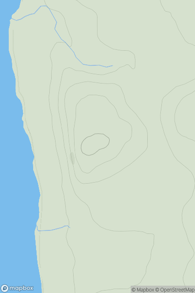 Thumbnail image for Balkenna Hill showing contour plot for surrounding peak