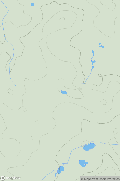 Thumbnail image for Fox Hills showing contour plot for surrounding peak