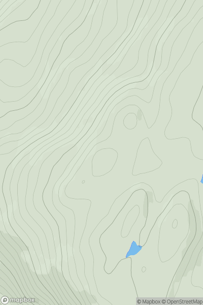 Thumbnail image for Creag Coire Doe West Top showing contour plot for surrounding peak
