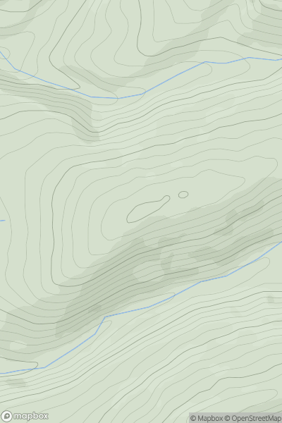 Thumbnail image for Mynydd Ty'r-sais showing contour plot for surrounding peak