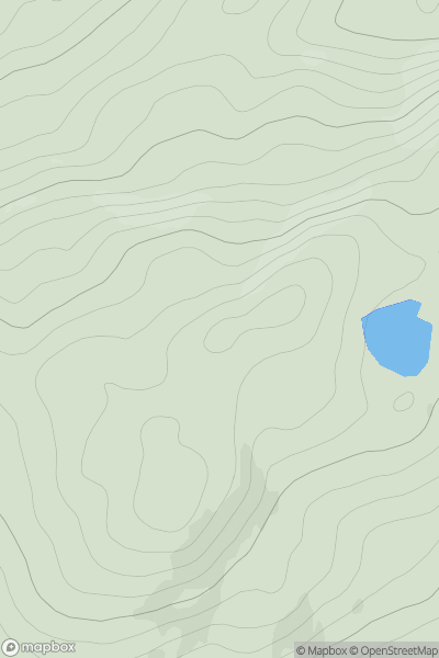 Thumbnail image for Carn a' Chaochain North Top showing contour plot for surrounding peak