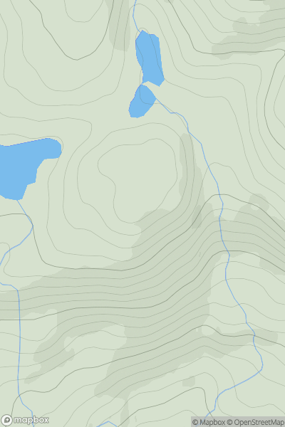 Thumbnail image for Meall Deas showing contour plot for surrounding peak