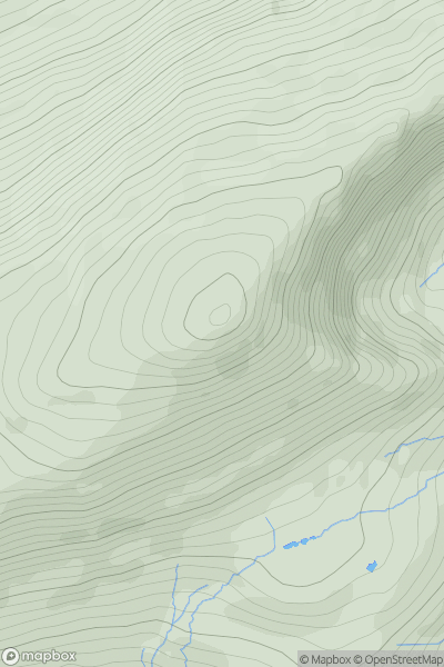 Thumbnail image for Moel Siabod showing contour plot for surrounding peak