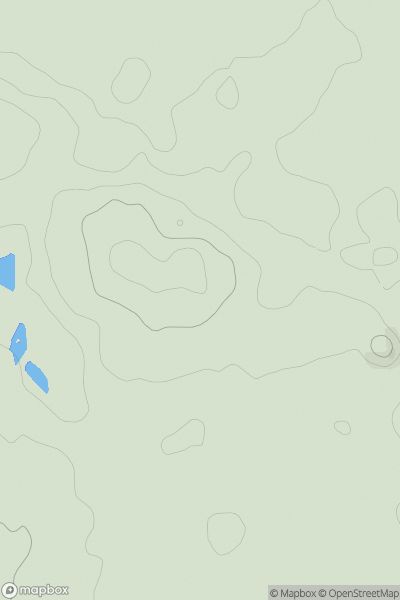 Thumbnail image for Glasshoughton Colliery Tip showing contour plot for surrounding peak