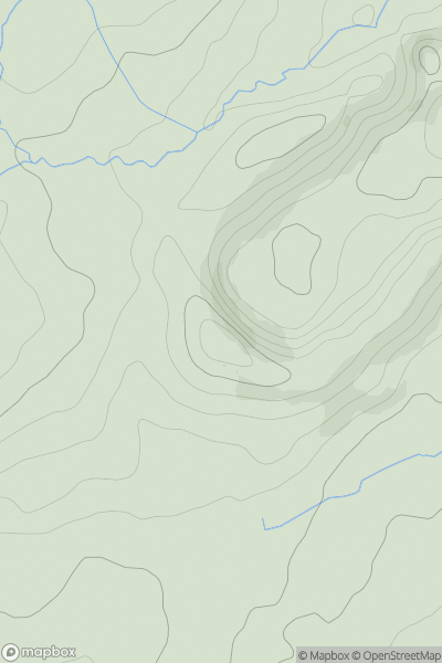 Thumbnail image for Swinden Hill showing contour plot for surrounding peak