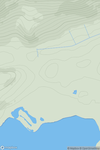 Thumbnail image for Tor-na-Uinnseann showing contour plot for surrounding peak