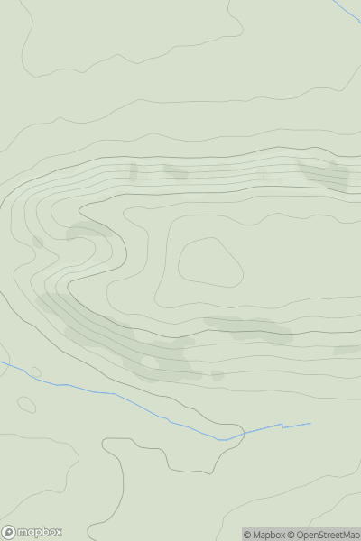 Thumbnail image for Sandford Hill showing contour plot for surrounding peak