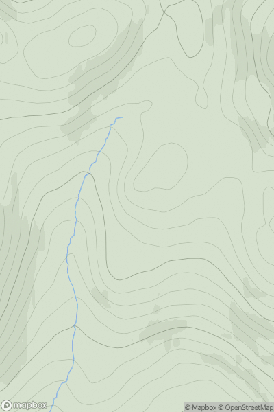 Thumbnail image for Cnapan a' Choire Odhair Mhoir South Top showing contour plot for surrounding peak