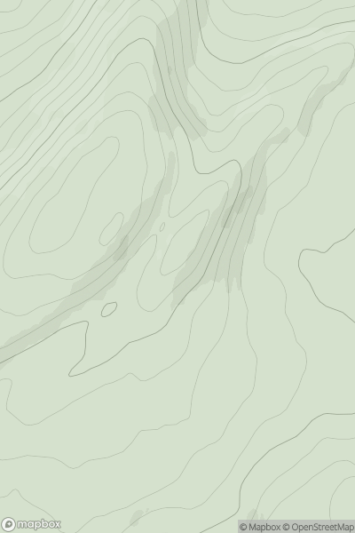 Thumbnail image for Leathad Bheithe East Top showing contour plot for surrounding peak
