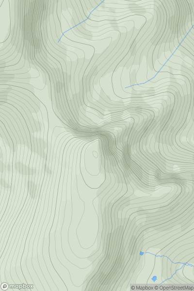 Thumbnail image for Foel-goch showing contour plot for surrounding peak