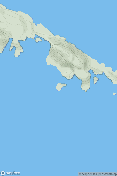 Thumbnail image for Sgeir Cul an Rubha showing contour plot for surrounding peak