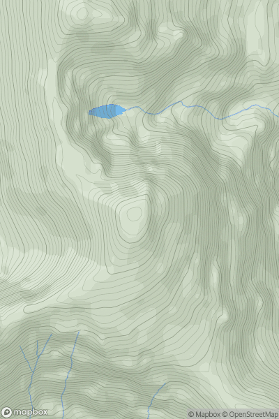 Thumbnail image for Carrauntoohil showing contour plot for surrounding peak