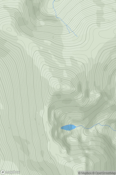 Thumbnail image for Beenkeragh (Binn Chaorach) showing contour plot for surrounding peak