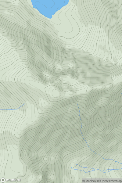 Thumbnail image for Caher (Cathair) showing contour plot for surrounding peak