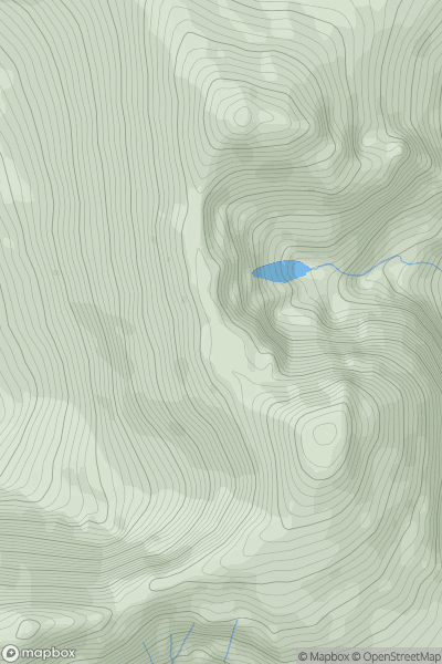 Thumbnail image for Na Cnamha (The Bones Peak) showing contour plot for surrounding peak