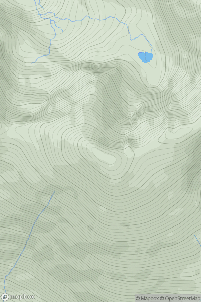 Thumbnail image for Cnoc an Chuillinn showing contour plot for surrounding peak