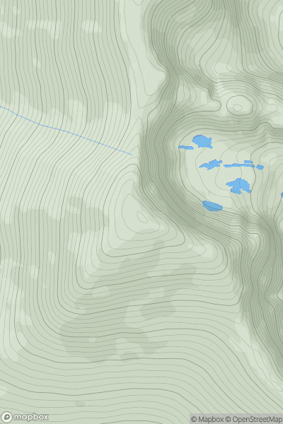 Thumbnail image for Brandon Mountain showing contour plot for surrounding peak