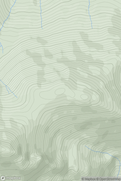 Thumbnail image for Knockbrinnea West Top (Cnoc Broinne (mullach thiar)) (Knockbrinnea) showing contour plot for surrounding peak