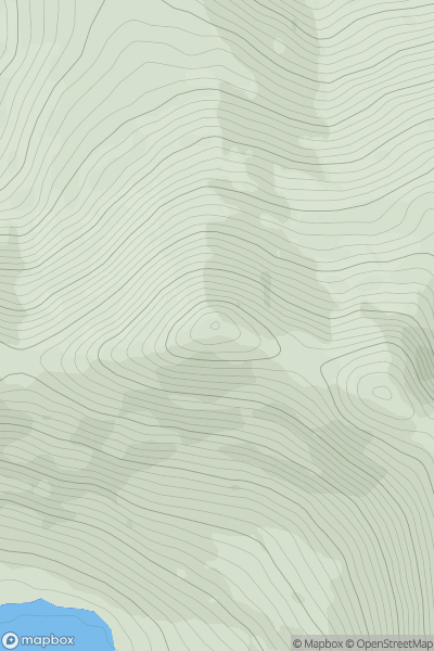 Thumbnail image for Skregmore (Screig Mhor) showing contour plot for surrounding peak