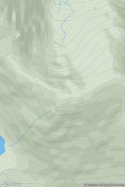 Thumbnail image for Cnoc na Toinne showing contour plot for surrounding peak