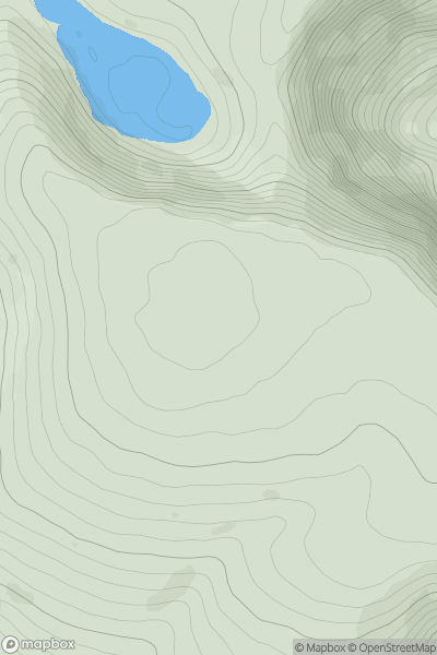 Thumbnail image for Mangerton (An Mhangarta) showing contour plot for surrounding peak