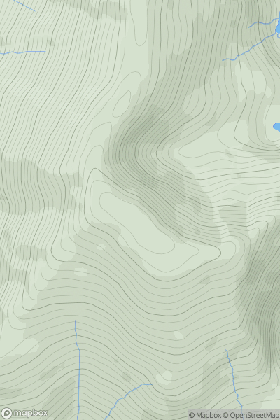 Thumbnail image for Caherconree (Cathair Conraoi) showing contour plot for surrounding peak