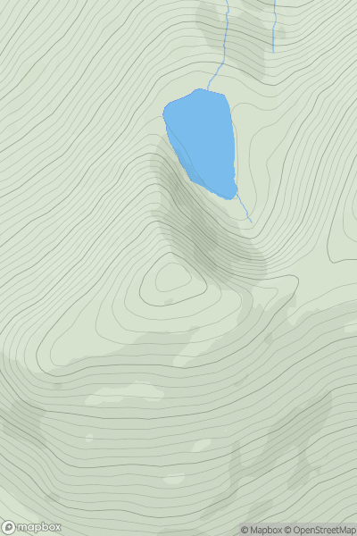 Thumbnail image for Beenoskee (Binn os Gaoith) showing contour plot for surrounding peak