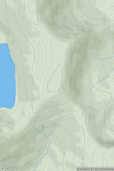 Thumbnail image for Mynydd Perfedd showing contour plot for surrounding peak