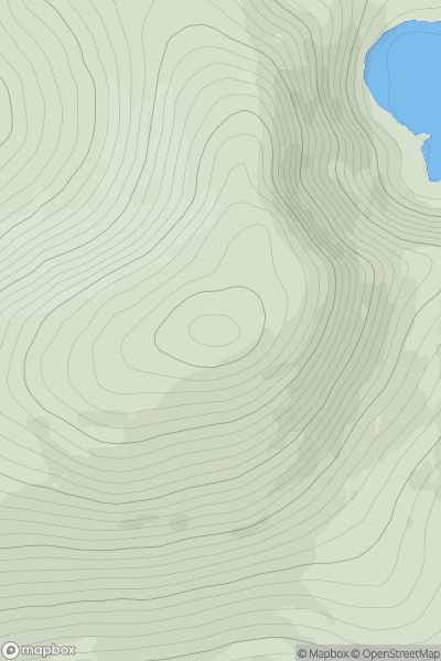 Thumbnail image for Tonelagee (Toin le Gaoith) showing contour plot for surrounding peak