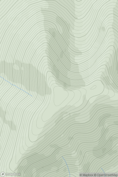 Thumbnail image for Nephin (Neifinn) showing contour plot for surrounding peak