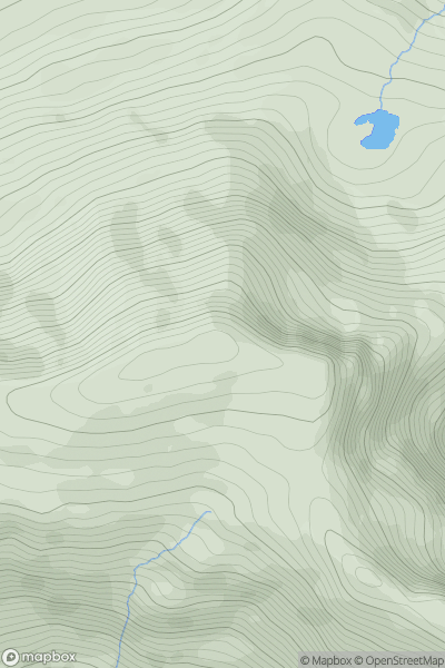 Thumbnail image for Ben Bury (Ucht an Chreagain) showing contour plot for surrounding peak