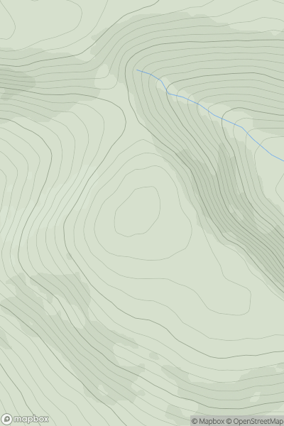 Thumbnail image for Corrigasleggaun (Carraig na Sliogan) showing contour plot for surrounding peak