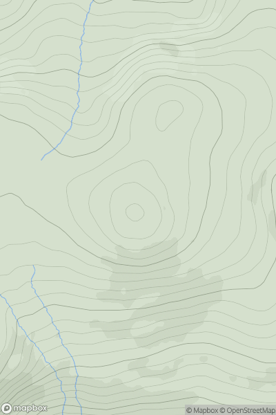 Thumbnail image for Mullaghcleevaun East Top showing contour plot for surrounding peak