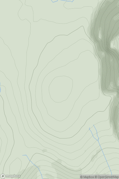 Thumbnail image for Kilclooney Mountain (Fauscoum) showing contour plot for surrounding peak