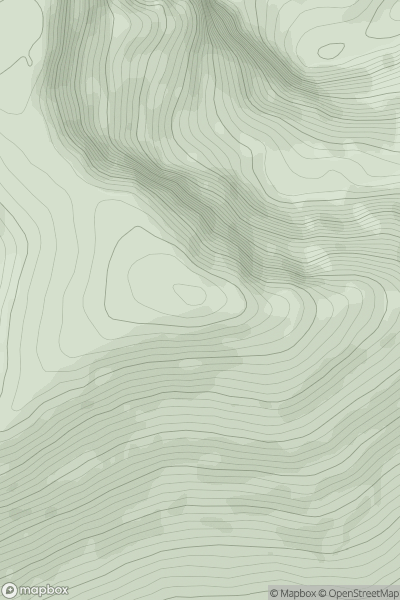 Thumbnail image for Coomacarrea (Com an Charria) showing contour plot for surrounding peak