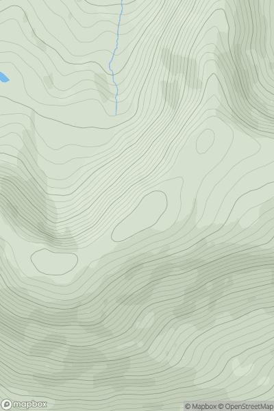 Thumbnail image for Tievummera (Sheeffry Hills) (Taobh Iomaire)(old GR) showing contour plot for surrounding peak