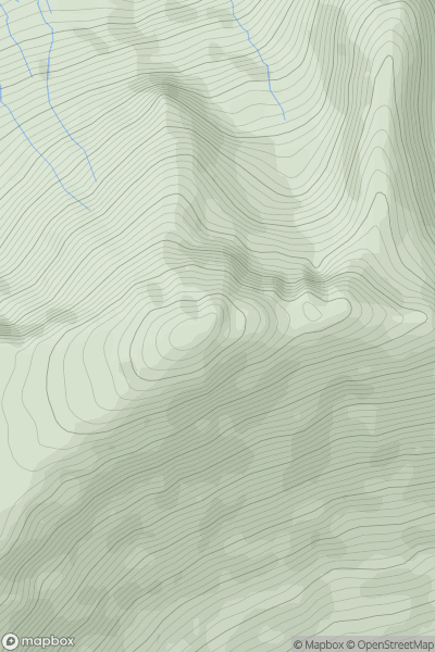 Thumbnail image for Beinn a' Bheithir - Sgorr Dhonuill showing contour plot for surrounding peak