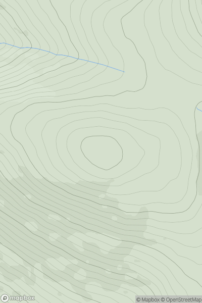 Thumbnail image for Slievemaan (Sliabh Meain) showing contour plot for surrounding peak